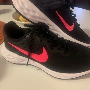 Nike Black and Pink Athletic Shoes